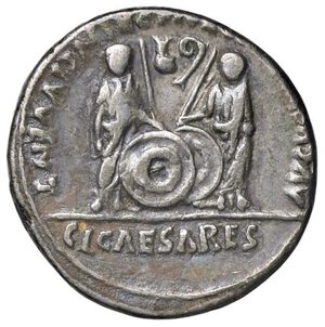 reverse: ROMANE IMPERIALI - Augusto (27 a.C.-14 d.C.) - Denario (Lugdunum) C. 43; RIC 350  (AG g. 3,95) Contromarca al D/. BB