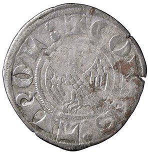 obverse: ZECCHE ITALIANE - MERANO - Mainardo II (1258-1295) - Grosso tirolino Biaggi 1184; MIR 173  (AG g. 1,39). MB