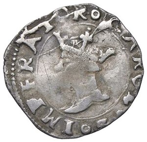 obverse: ZECCHE ITALIANE - MESSINA - Carlo V (1516-1556) - Mezzo tarì   (AG g. 1,4). MB-BB