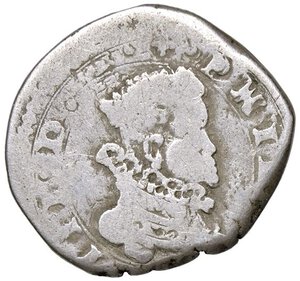 obverse: ZECCHE ITALIANE - MESSINA - Filippo IV (1621-1665) - 2 Tarì MIR 357 NC (AG g. 4,66)Sigle IP. qMB