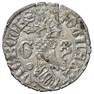 obverse: ZECCHE ITALIANE - MILANO - Galeazzo II Visconti (1354-1378) - Sesino Crippa 3; MIR 109  (MI g. 0,8). BB