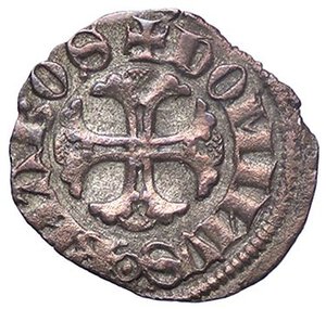 reverse: ZECCHE ITALIANE - MILANO - Barnabò Visconti (1378-1385) - Denaro Imperiale Crippa 6; MIR 115 NC (MI g. 0,51). BB