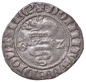 obverse: ZECCHE ITALIANE - MILANO - Gian Galeazzo Visconti (1385-1402) - Sesino Crippa 2; MIR 125  (AG g. 0,95). bel BB