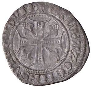 reverse: ZECCHE ITALIANE - MILANO - Gian Galeazzo Visconti (1385-1402) - Sesino Crippa 2; MIR 125  (AG g. 0,95). bel BB