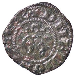 obverse: ZECCHE ITALIANE - MILANO - Gian Galeazzo Visconti (1385-1402) - Denaro Crippa 14/B; MIR 130/3  (MI g. 0,59). qSPL