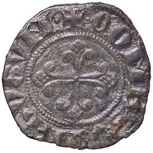 reverse: ZECCHE ITALIANE - MILANO - Gian Galeazzo Visconti (1385-1402) - Denaro Crippa 14/B; MIR 130/3  (MI g. 0,59). qSPL