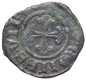 reverse: ZECCHE ITALIANE - MILANO - Gian Galeazzo Visconti (1385-1402) - Denaro Crippa 16; MIR 132 NC (MI g. 0,45)Per Verona. BB