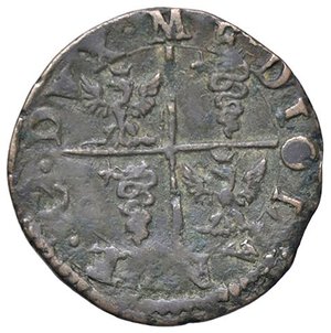 reverse: ZECCHE ITALIANE - MILANO - Filippo III (1598-1621) - Quattrino 1603 Crippa 24d; MIR 356/5  (CU g. 2,28). BB+