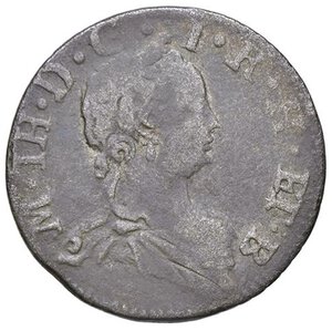 obverse: ZECCHE ITALIANE - MILANO - Maria Teresa d Asburgo (1740-1780) - 5 Soldi 1763 Crippa 11/L; MIR 428/4 RR MI. meglio di MB