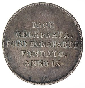 reverse: ZECCHE ITALIANE - MILANO - Repubblica Cisalpina (1800-1802) - 30 Soldi A. IX Pag. 9; Mont. 185  AG  Colpetti nei campi. bel BB