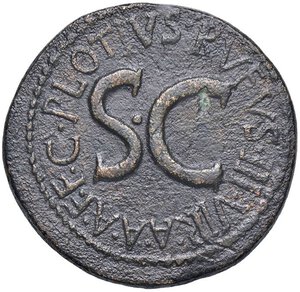 reverse: ROMANE IMPERIALI - Augusto (27 a.C.-14 d.C.) - Asse C. 502 (22 Fr.)  (AE g. 12,06). qBB/BB