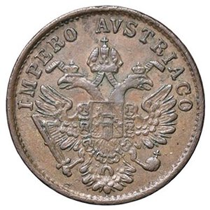 obverse: ZECCHE ITALIANE - MILANO - Francesco Giuseppe I d Asburgo-Lorena (1848-1866) - Centesimo 1852 Pag. 254; Mont. 470 NC CU Aquila. BB+