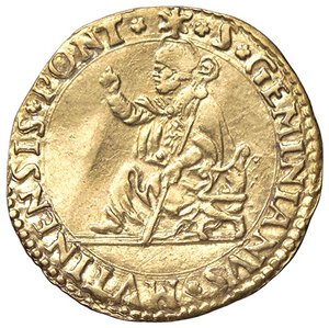 reverse: ZECCHE ITALIANE - MODENA - Ercole II d Este (1534-1559) - Scudo d oro CNI 12/14; MIR 643/2 RRR (AU g. 3,25). BB