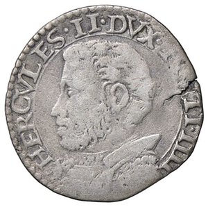 obverse: ZECCHE ITALIANE - MODENA - Ercole II d Este (1534-1559) - Grossetto CNI 72/86; MIR 649  (AG g. 1,61). meglio di MB