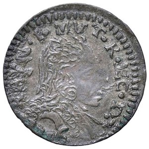 obverse: ZECCHE ITALIANE - MODENA - Rinaldo d’Este (1706-1737) - Muraiola da 2 bolognini 1716 CNI 34/41; MIR 838/5  MI. BB