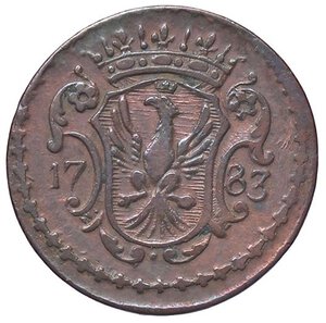 obverse: ZECCHE ITALIANE - MODENA - Ercole III d’Este (1780-1796) - Bolognino 1783 CNI 42/43; MIR 863  CU. qBB