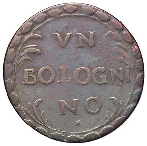 reverse: ZECCHE ITALIANE - MODENA - Ercole III d’Este (1780-1796) - Bolognino 1783 CNI 42/43; MIR 863  CU. qBB