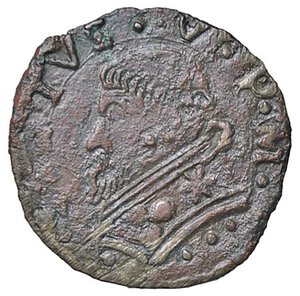 obverse: ZECCHE ITALIANE - MONTALTO - Sisto V (1585-1590) - Baiocco 1590  R (MI g. 1,02). qBB