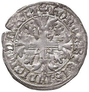 reverse: ZECCHE ITALIANE - NAPOLI - Roberto d Angiò (1309-1343) - Gigliato P.R. 1/2; MIR 28  (AG g. 3,97). BB