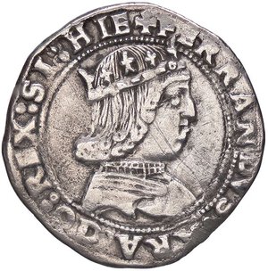 obverse: ZECCHE ITALIANE - NAPOLI - Ferdinando I d’Aragona (1458-1494) - Coronato MIR 69  (AG g. 3,78). qBB