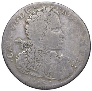 obverse: ZECCHE ITALIANE - NAPOLI - Carlo VI d Asburgo (1707-1734) - Tarì 1715 P.R. 13a; MIR 324/1  AG. MB