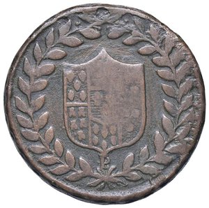 obverse: ZECCHE ITALIANE - NAPOLI - Ferdinando IV di Borbone (primo periodo, 1759-1799) - 5 Tornesi 1798 P.R. 101; Mont. 268  CU P sotto lo stemma al D/. BB/BB+