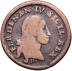 obverse: ZECCHE ITALIANE - NAPOLI - Ferdinando IV di Borbone (primo periodo, 1759-1799) - 6 Cavalli 1791 P.R. 132; Mont. 310  CU. MB