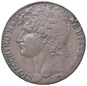 obverse: ZECCHE ITALIANE - NAPOLI - Gioacchino Murat (primo periodo, 1808-1811) - 3 Grana 1810 Mont. 429/443; MIR 436 R CU NAP Lieve mancanza al R/. BB+