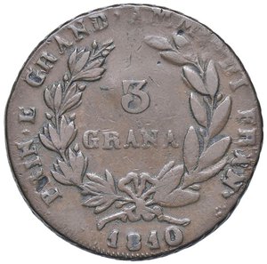 reverse: ZECCHE ITALIANE - NAPOLI - Gioacchino Murat (primo periodo, 1808-1811) - 3 Grana 1810 Mont. 429/443; MIR 436 R CU NAP Lieve mancanza al R/. BB+