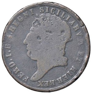 obverse: ZECCHE ITALIANE - NAPOLI - Ferdinando I di Borbone (1816-1825) - 5 Tornesi 1817 P.R. 17; Mont. 623/626 R CU. MB/B