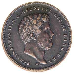 obverse: ZECCHE ITALIANE - NAPOLI - Ferdinando II di Borbone (1830-1859) - 2 Tornesi 1852 P.R. 254; Mont. 1117  CU. BB-SPL