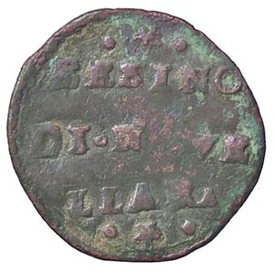 reverse: ZECCHE ITALIANE - NOVELLARA - Alfonso II Gonzaga (1644-1678) - Sesino CNI 11/21; MIR 881 R (MI g. 1). MB-BB