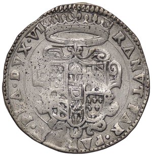 obverse: ZECCHE ITALIANE - PARMA - Ranuccio II Farnese (1646-1694) - 40 Soldi CNI 33/55; MIR 1040 NC (AG g. 7,79). BB