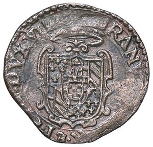 obverse: ZECCHE ITALIANE - PARMA - Ranuccio II Farnese (1646-1694) - Sesino CNI 100/116; MIR 1046  (CU g. 2,45). BB+