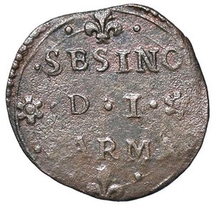 reverse: ZECCHE ITALIANE - PARMA - Ranuccio II Farnese (1646-1694) - Sesino CNI 100/116; MIR 1046  (CU g. 2,45). BB+