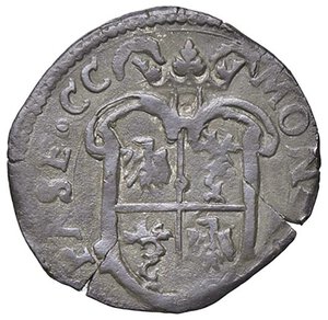 obverse: ZECCHE ITALIANE - PASSERANO - Anonime dei Radicati (1581-1598) - Parpagliola CNI 16/19; MIR 907 RR (MI g. 2,4). BB