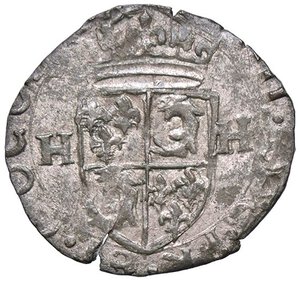 obverse: ZECCHE ITALIANE - PASSERANO - Ercole Radicati (1585-1587) - Grosso dozzeno CNI 13/18; MIR 942 RR (MI g. 2,29). qBB