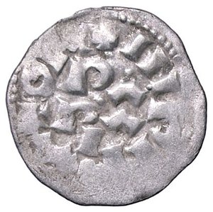 reverse: ZECCHE ITALIANE - PAVIA - Enrico III di Franconia (1056-1106) - Denaro CNI 1/14; MIR 837  (AG g. 0,91). qBB