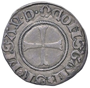 obverse: ZECCHE ITALIANE - PESARO - Costanzo I Sforza (1473-1483) - Terzo di grosso CNI 14/25; Biaggi 1886 RR (AG g. 1,08). BB