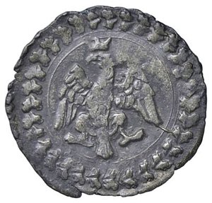 obverse: ZECCHE ITALIANE - PESARO - Guidobaldo II (1538-1574) - Quattrino CNI 73/76; Cav. 97  (MI g. 0,64). BB+/BB