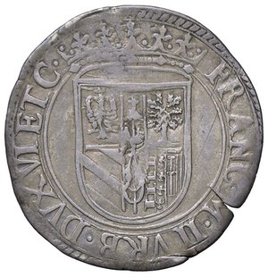 obverse: ZECCHE ITALIANE - PESARO - Francesco Maria II della Rovere (1574-1624) - Paolo Cav. 154 R (AG g. 3)PISAVR/ Graffi al R/. qBB