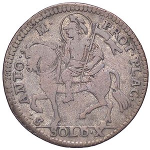 reverse: ZECCHE ITALIANE - PIACENZA - Ferdinando di Borbone (1765-1802) - 10 Soldi 1792 CNI 25/26; MIR 1190/8  MI. qBB