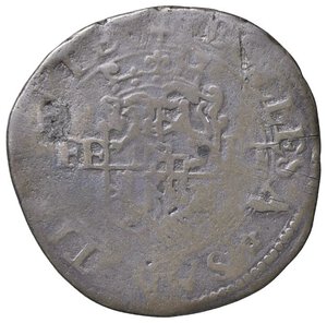 obverse: ZECCHE ITALIANE - POMPONESCO - Giulio Cesare Gonzaga (1583-1593) - Bianco MIR 871 R (MI g. 3,63)Contraffazione del bianco dei Savoia. qMB