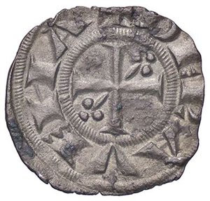 obverse: ZECCHE ITALIANE - RAVENNA - Anonime Arcivescovili (Sec. XIII-XIV) - Denaro CNI 7/13; MIR 1251  (MI g. 0,57). BB+