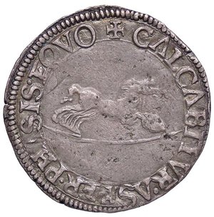 reverse: ZECCHE ITALIANE - REGGIO EMILIA - Alfonso II d Este (1559-1597) - Cavallotto 1567 CNI 10/20; MIR 1344/3 R (AG g. 2,54). qBB