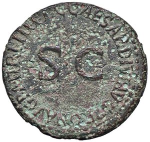 reverse: ROMANE IMPERIALI - Germanico († 19) - Asse C. 3  (AE g. 11,02) Con cartellino Clelio Varesi. BB