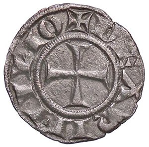 reverse: ZECCHE ITALIANE - RIMINI - Autonome (1250-1385) - Denaro CNI 29/32; MIR 1354 NC (MI g. 0,57). bel BB