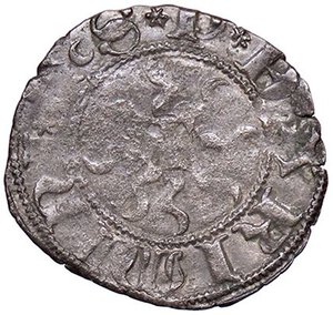 obverse: ZECCHE ITALIANE - RIMINI - Sigismondo Pandolfo Malatesta (1432-1463) - Quattrino CNI 9/26; MIR 1359 R (MI g. 0,72). MB-BB