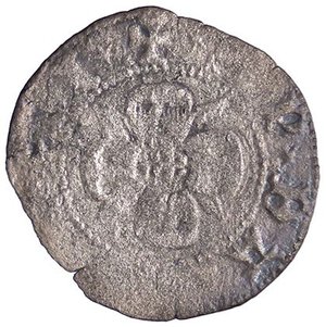 obverse: ZECCHE ITALIANE - RIMINI - Sigismondo Pandolfo Malatesta (1432-1463) - Quattrino CNI 27/36; MIR 1360 R (MI g. 0,59). MB