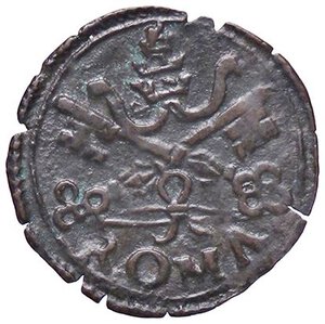 obverse: ZECCHE ITALIANE - ROMA - Leone X (1513-1521) - Quattrino CNI 177; Munt. 54 R (MI g. 0,39). BB